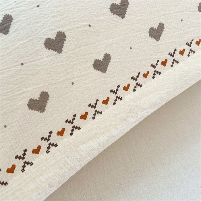 91家纺网 家纺一手货源 找家纺 梦舒羽 2025新款云感双层纱印花双人枕套情侣1.5m枕芯套1.8床枕头 遇见浪漫