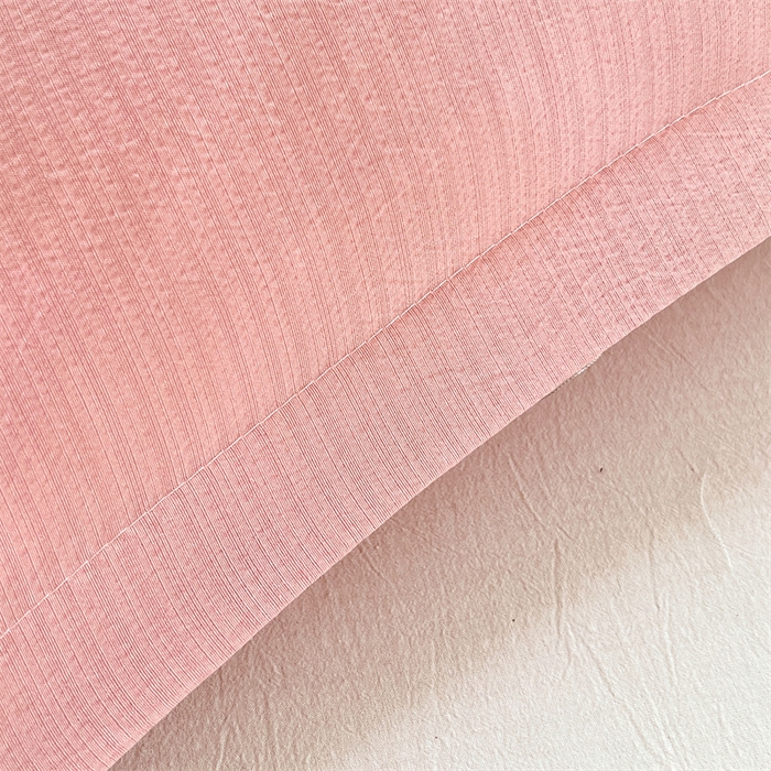 91家纺网 家纺一手货源 找家纺 梦舒羽 2025新款云感双层纱印花双人枕套情侣1.5m枕芯套1.8床枕头 告白粉