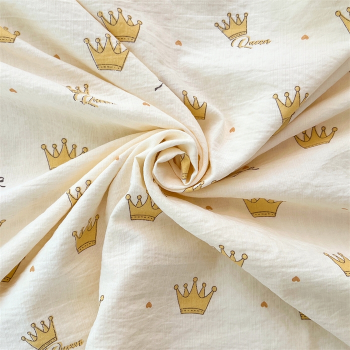 91家纺网 家纺一手货源 找家纺 梦舒羽 2025新款云感双层纱印花双人枕套情侣1.5m枕芯套1.8床枕头 小皇冠