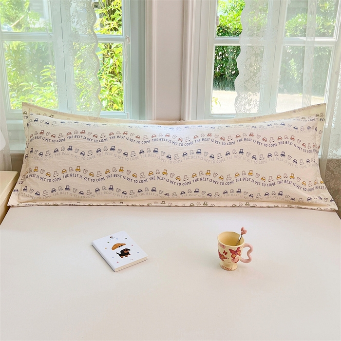 91家纺网 家纺一手货源 找家纺 （总）梦舒羽 2025新款云感双层纱印花双人枕套情侣1.5m枕芯套1.8床枕头