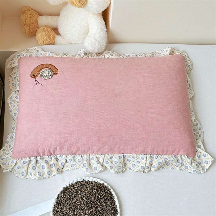 91家纺网 家纺一手货源 找家纺 （总）卓昌枕芯 2025新款双层纱全棉儿童成人蜗牛绣花荞麦枕羽丝绒枕枕头枕芯