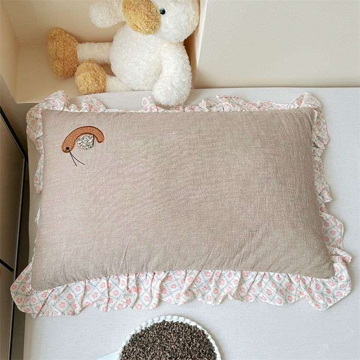 91家纺网 家纺一手货源 找家纺 （总）卓昌枕芯 2025新款双层纱全棉儿童成人蜗牛绣花荞麦枕羽丝绒枕枕头枕芯