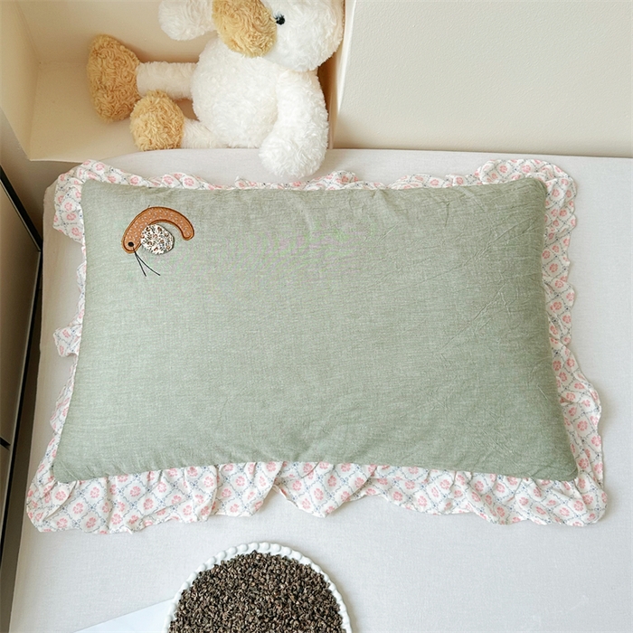 91家纺网 家纺一手货源 找家纺 （总）卓昌枕芯 2025新款双层纱全棉儿童成人蜗牛绣花荞麦枕羽丝绒枕枕头枕芯