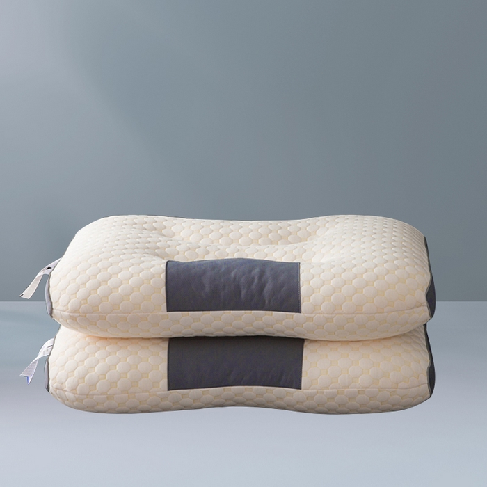 91家纺网 家纺一手货源 找家纺 （总）蝶飞舞 2025新款枕芯透气针织棉3D按摩蜂窝枕头枕芯 48*74cm