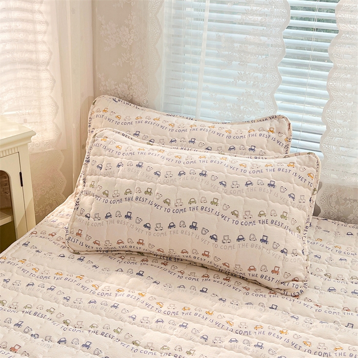 91家纺网 家纺一手货源 找家纺 梦舒羽 2025新款云感双层纱夹棉床褥床护垫床垫保护垫学生宿舍专用三件套 汽车世界