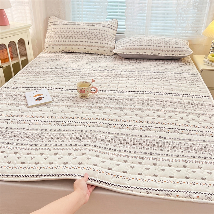 91家纺网 家纺一手货源 找家纺 （总）梦舒羽 2025新款云感双层纱夹棉床褥床护垫床垫保护垫学生宿舍专用三件套