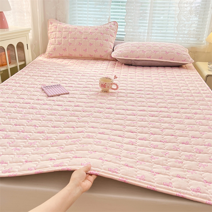梦舒羽 2025新款云感双层纱夹棉床褥床护垫床垫保护垫学生宿舍专用三件套 少女物语
