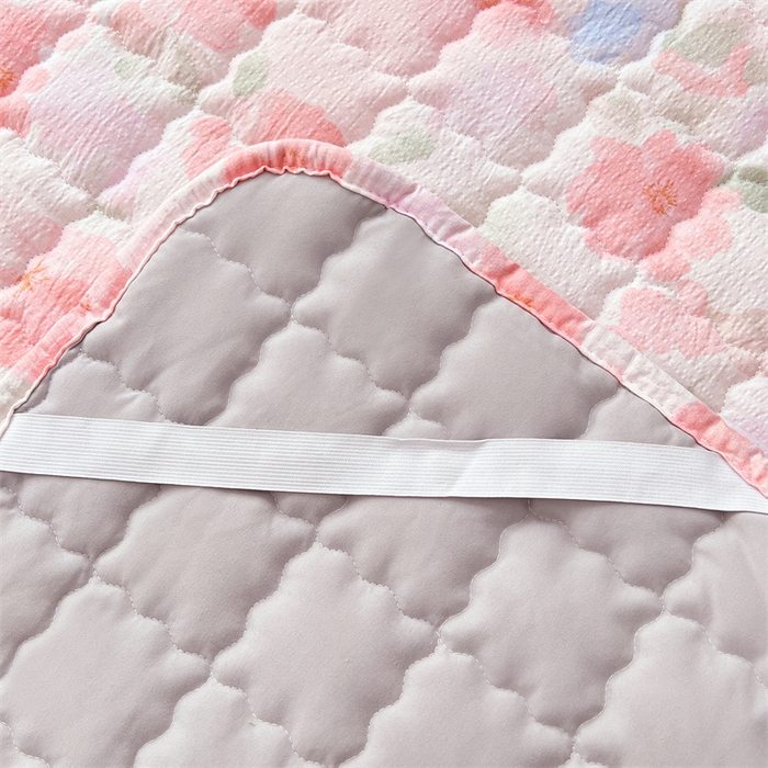 91家纺网 家纺一手货源 找家纺 梦舒羽 2025新款云感双层纱夹棉床褥床护垫床垫保护垫学生宿舍专用三件套 倾城之恋