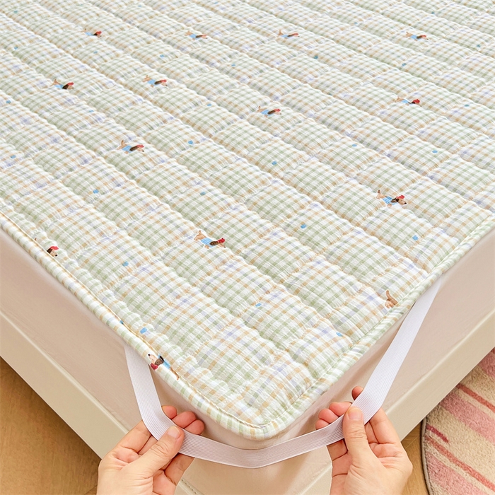 91家纺网 家纺一手货源 找家纺 梦舒羽 2025新款云感双层纱夹棉床褥床护垫床垫保护垫学生宿舍专用三件套 快乐逐梦