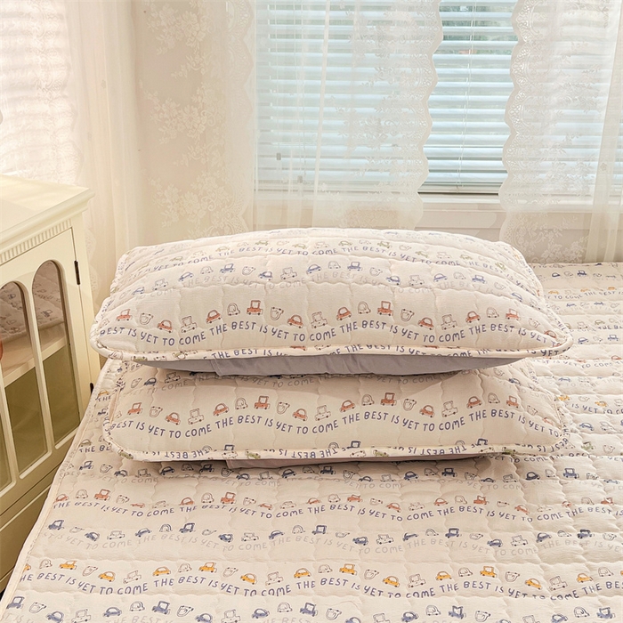 91家纺网 家纺一手货源 找家纺 （总）梦舒羽 2025新款云感双层纱夹棉床褥床护垫床垫保护垫学生宿舍专用三件套