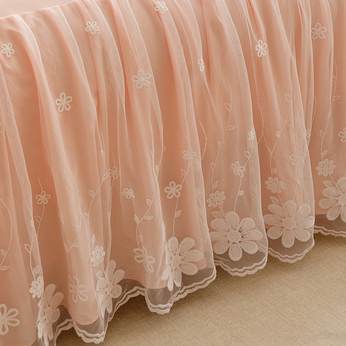 91家纺网 家纺一手货源 找家纺 （总）好儿喜家纺2025新款A类水洗棉床裙三件套-悠梦系列