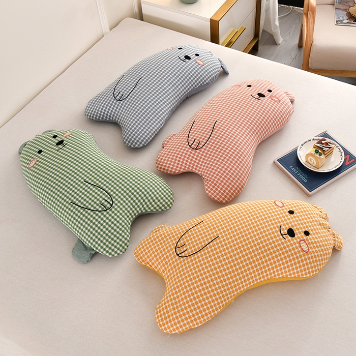 （总）金牛枕芯 2025新款全棉纯棉单层纱荞麦枕枕头枕芯-抱抱熊