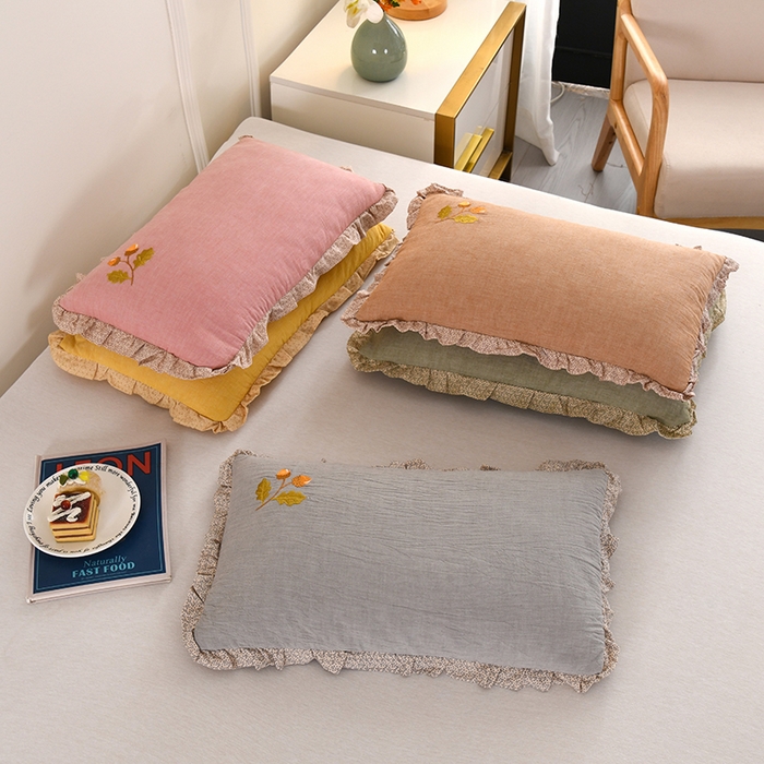 91家纺网 家纺一手货源 找家纺 （总）金牛枕芯 2025新款全棉纯棉单层纱荞麦枕枕头枕芯-橡树子