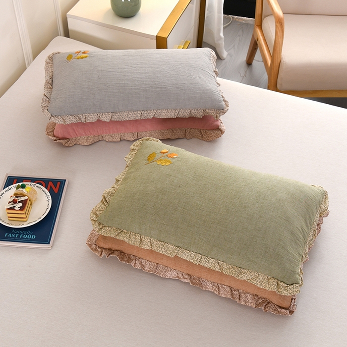 91家纺网 家纺一手货源 找家纺 （总）金牛枕芯 2025新款全棉纯棉单层纱荞麦枕枕头枕芯-橡树子