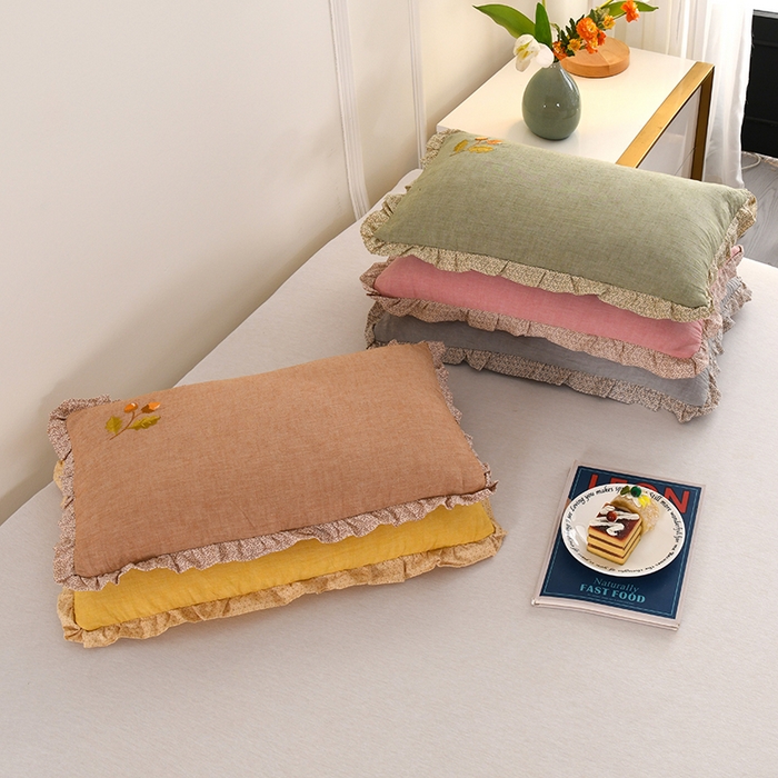 91家纺网 家纺一手货源 找家纺 （总）金牛枕芯 2025新款全棉纯棉单层纱荞麦枕枕头枕芯-橡树子