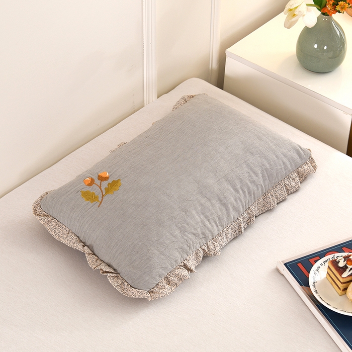 91家纺网 家纺一手货源 找家纺 （总）金牛枕芯 2025新款全棉纯棉单层纱荞麦枕枕头枕芯-橡树子