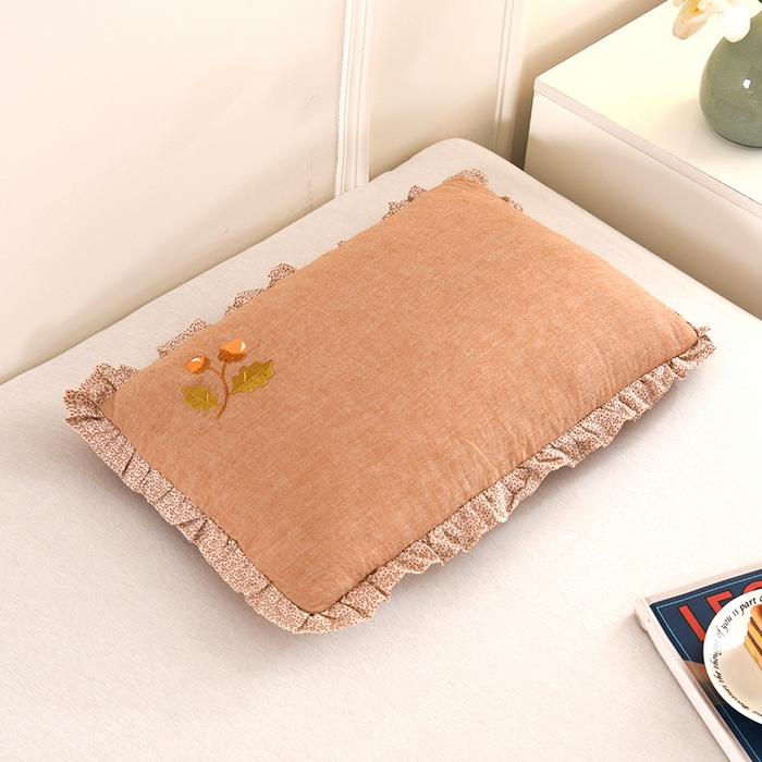 91家纺网 家纺一手货源 找家纺 （总）金牛枕芯 2025新款全棉纯棉单层纱荞麦枕枕头枕芯-橡树子