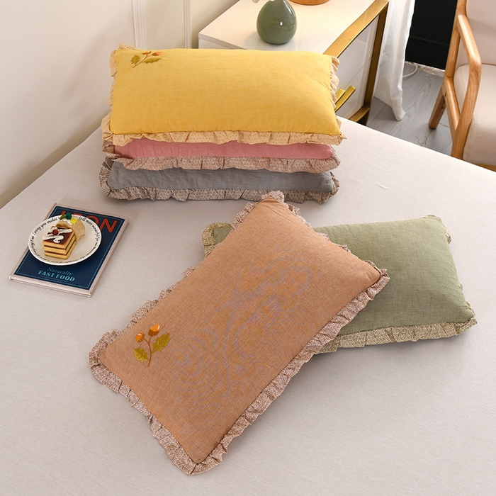 91家纺网 家纺一手货源 找家纺 （总）金牛枕芯 2025新款全棉纯棉单层纱荞麦枕枕头枕芯-橡树子