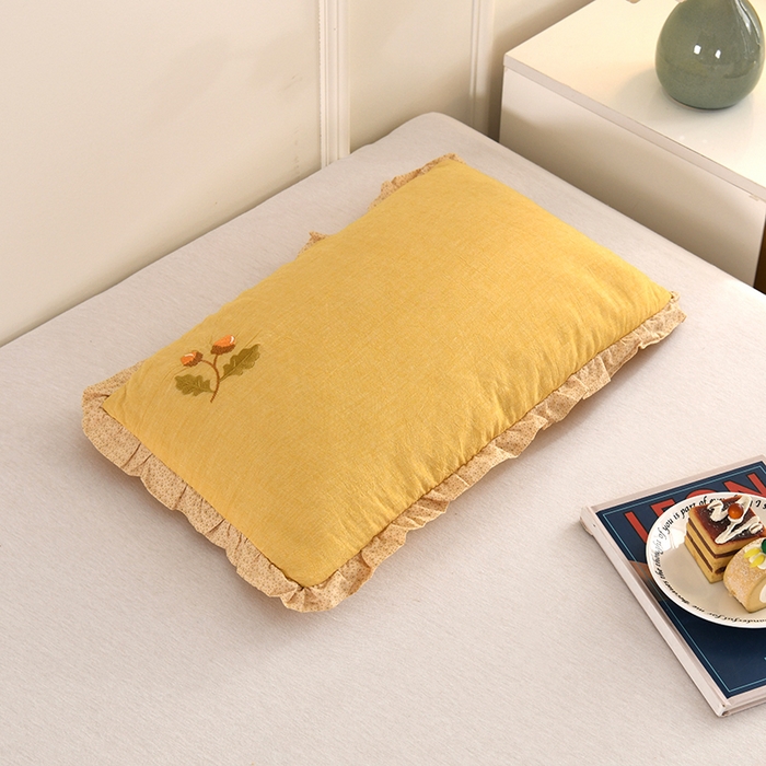 91家纺网 家纺一手货源 找家纺 （总）金牛枕芯 2025新款全棉纯棉单层纱荞麦枕枕头枕芯-橡树子