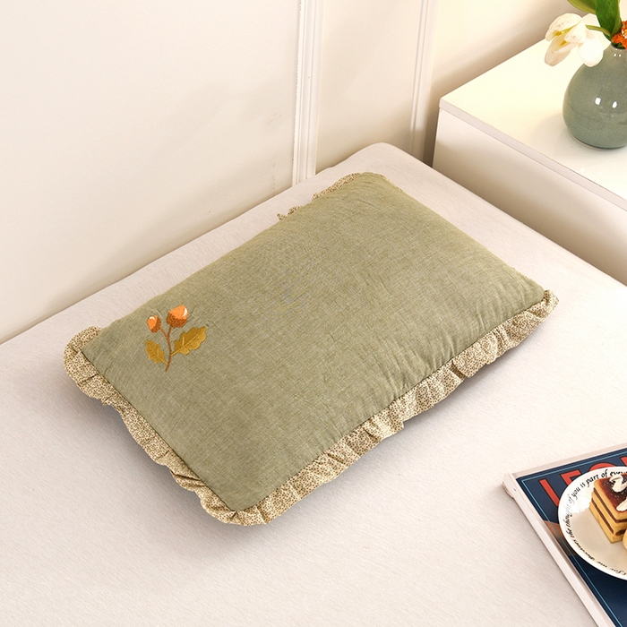 91家纺网 家纺一手货源 找家纺 （总）金牛枕芯 2025新款全棉纯棉单层纱荞麦枕枕头枕芯-橡树子