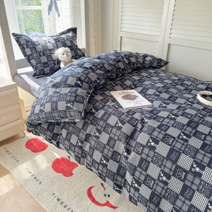 91家纺网 家纺一手货源 找家纺 简冠 开学季2025植物羊绒学生宿舍上下铺学生三件套学生床垫被子被芯大礼包 柏拉图