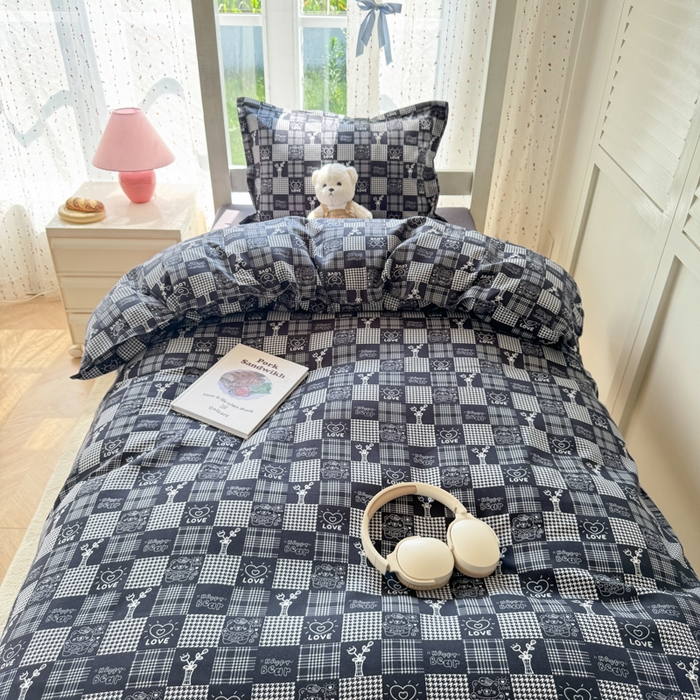 91家纺网 家纺一手货源 找家纺 简冠 开学季2025植物羊绒学生宿舍上下铺学生三件套学生床垫被子被芯大礼包 柏拉图