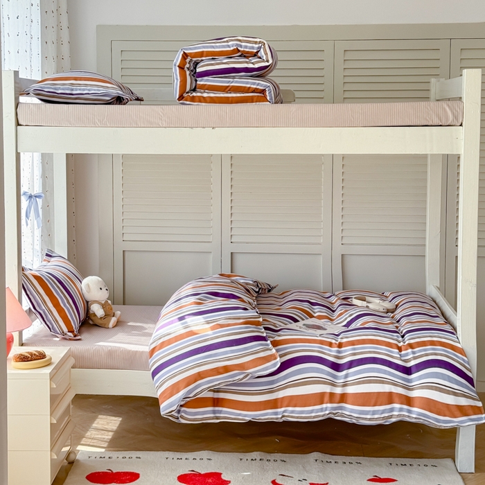 91家纺网 家纺一手货源 找家纺 简冠 开学季2025植物羊绒学生宿舍上下铺学生三件套学生床垫被子被芯大礼包 灵动卓影