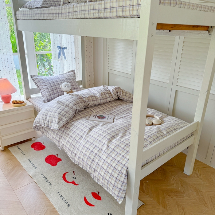 91家纺网 家纺一手货源 找家纺 简冠 开学季2025植物羊绒学生宿舍上下铺学生三件套学生床垫被子被芯大礼包 意境