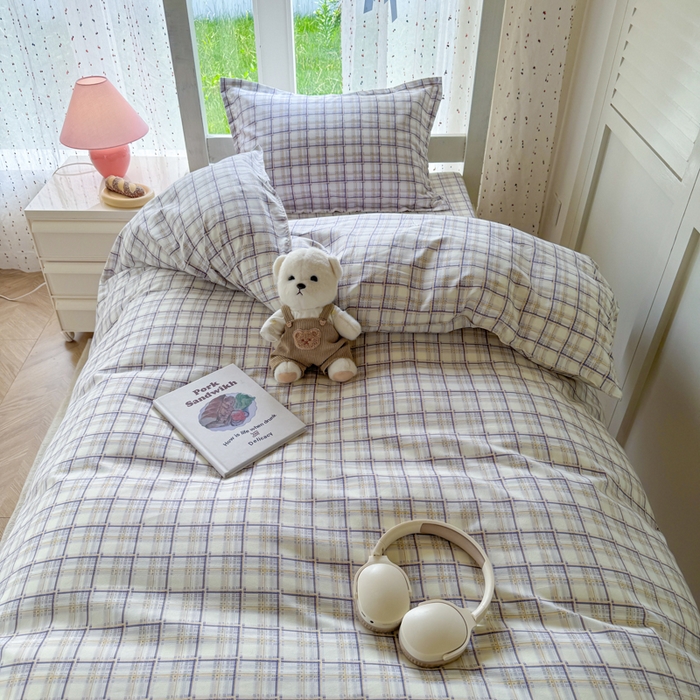 91家纺网 家纺一手货源 找家纺 简冠 开学季2025植物羊绒学生宿舍上下铺学生三件套学生床垫被子被芯大礼包 意境