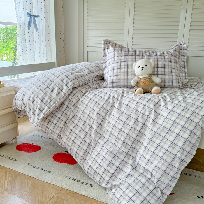 91家纺网 家纺一手货源 找家纺 简冠 开学季2025植物羊绒学生宿舍上下铺学生三件套学生床垫被子被芯大礼包 意境