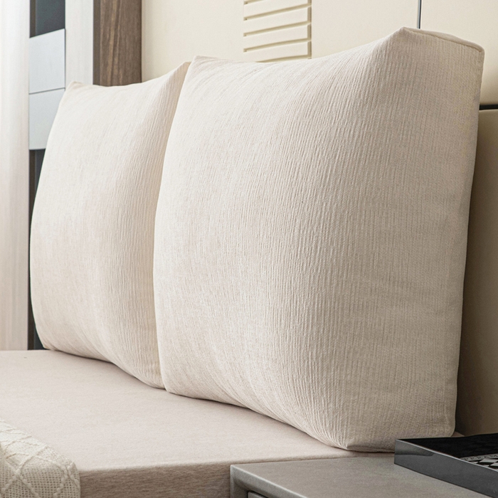 91家纺网 家纺一手货源 找家纺 （总）美达人 2025新款珍珠棉雪尼尔立体面包靠背床头靠垫大靠背沙发抱枕飘窗阳台靠枕