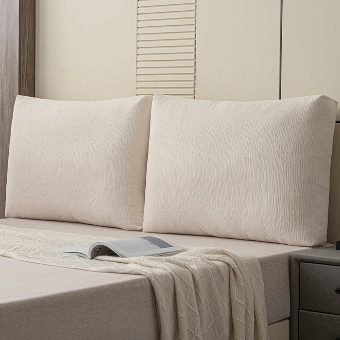 91家纺网 家纺一手货源 找家纺 美达人 2025新款珍珠棉雪尼尔立体面包靠背床头靠垫大靠背沙发抱枕飘窗阳台靠枕 雪尼尔-立体面包-素白