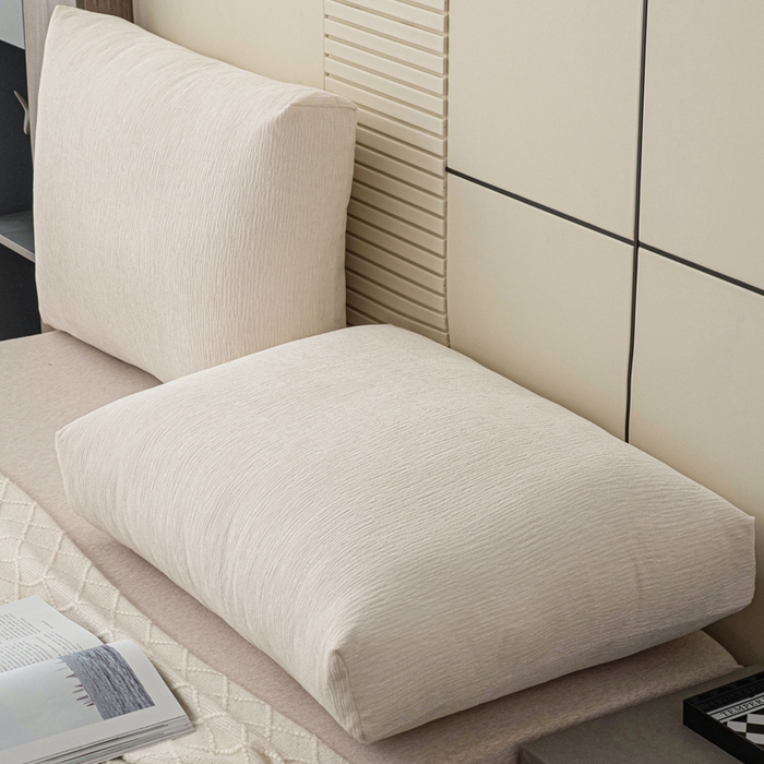 91家纺网 家纺一手货源 找家纺 （总）美达人 2025新款珍珠棉雪尼尔立体面包靠背床头靠垫大靠背沙发抱枕飘窗阳台靠枕