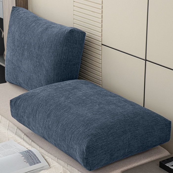 91家纺网 家纺一手货源 找家纺 美达人 2025新款珍珠棉雪尼尔立体面包靠背床头靠垫大靠背沙发抱枕飘窗阳台靠枕 雪尼尔-立体面包-墨蓝