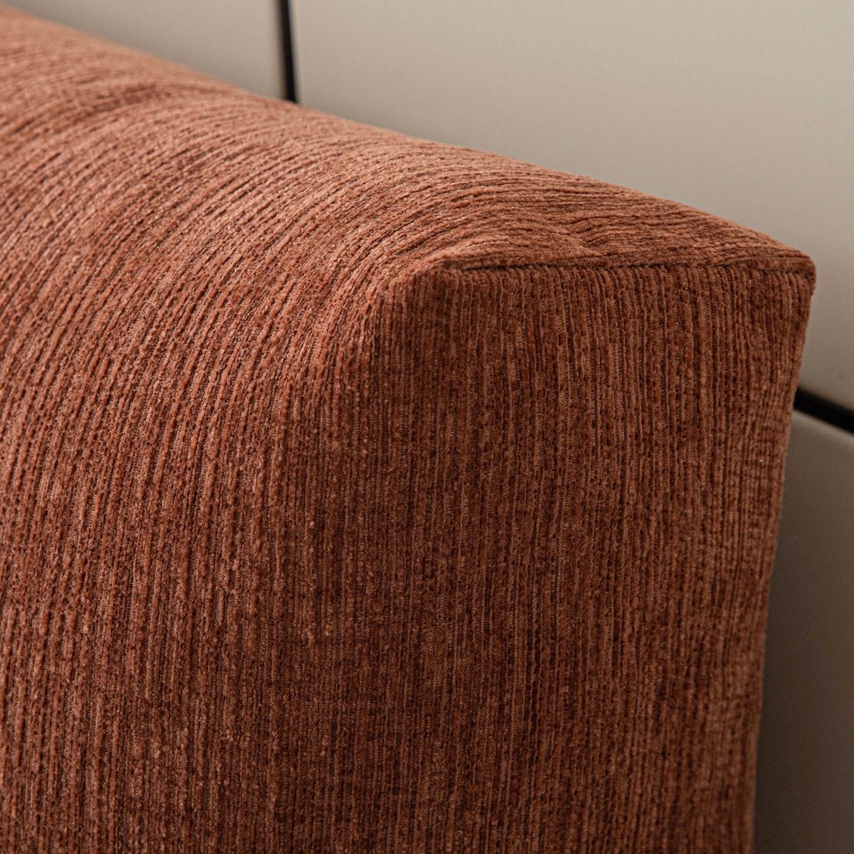 91家纺网 家纺一手货源 找家纺 美达人 2025新款珍珠棉雪尼尔立体面包靠背床头靠垫大靠背沙发抱枕飘窗阳台靠枕 雪尼尔-立体面包-云橙