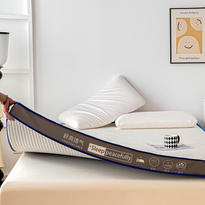 91家纺网 家纺一手货源 找家纺 （总）MOA生态床垫 2025新款立体边乳胶海绵床垫