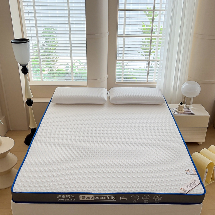 91家纺网 家纺一手货源 找家纺 MOA生态床垫 2025新款立体边乳胶海绵床垫 菱格-7.5cm