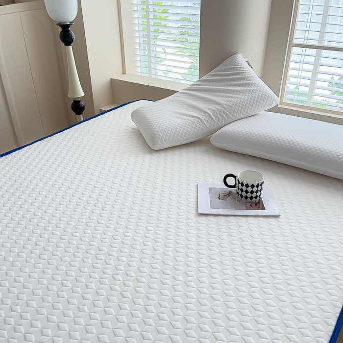 91家纺网 家纺一手货源 找家纺 MOA生态床垫 2025新款立体边乳胶海绵床垫 菱格-7.5cm