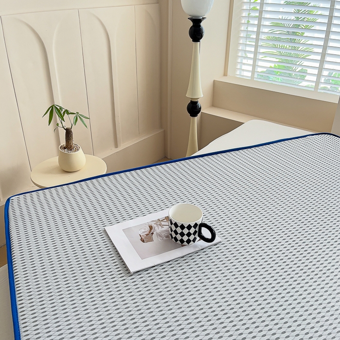 91家纺网 家纺一手货源 找家纺 MOA生态床垫 2025新款立体边乳胶海绵床垫 菱格-10cm