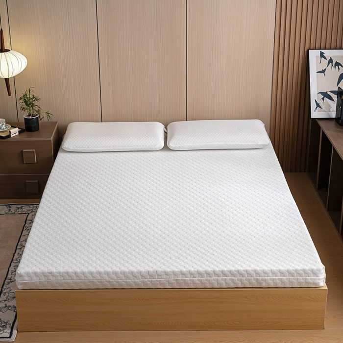 91家纺网 家纺一手货源 找家纺 MOA生态床垫 2025新款针织乳胶床垫 水立方-10cm