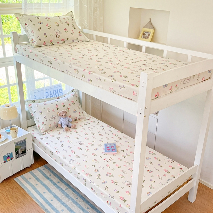 91家纺网 家纺一手货源 找家纺 （总）莱通家纺 2025春夏新款12868纯棉印花学生单床笠 床笠单件（商家提供买家秀）