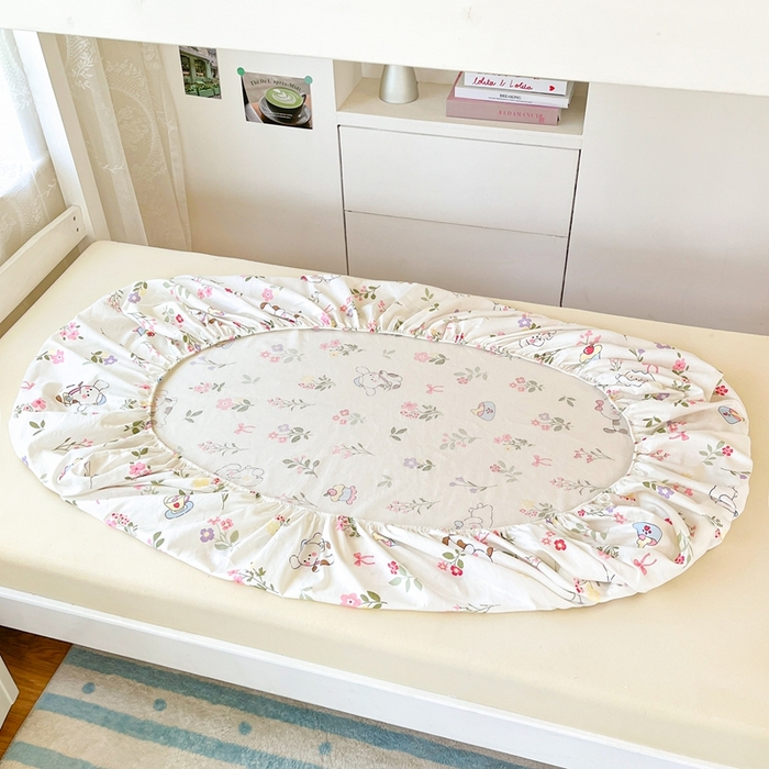 91家纺网 家纺一手货源 找家纺 （总）莱通家纺 2025春夏新款12868纯棉印花学生单床笠 床笠单件（商家提供买家秀）