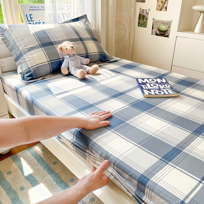 91家纺网 家纺一手货源 找家纺 （总）莱通家纺 2025春夏新款12868纯棉印花学生单床笠 床笠单件（商家提供买家秀）