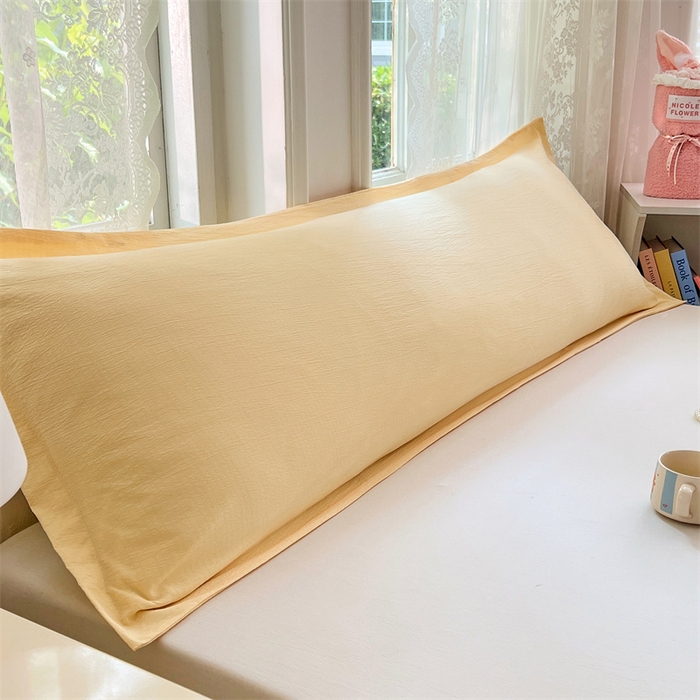 91家纺网 家纺一手货源 找家纺 （总）梦舒羽 2025新款云感双层纱印花双人枕套情侣1.5m枕芯套1.8床枕头