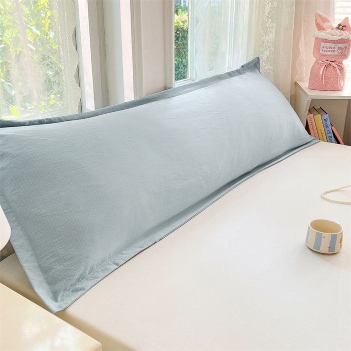 91家纺网 家纺一手货源 找家纺 （总）梦舒羽 2025新款云感双层纱印花双人枕套情侣1.5m枕芯套1.8床枕头