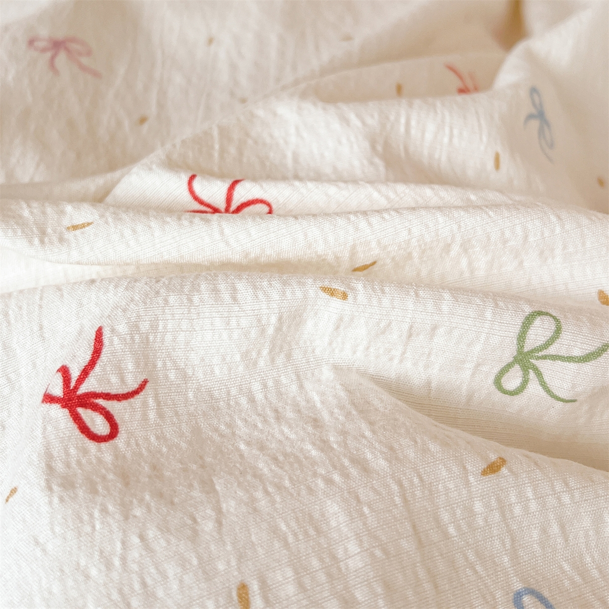 91家纺网 家纺一手货源 找家纺 （总）名兮家居 2025新款皱皱棉学生床宿舍上下铺三件套六件套