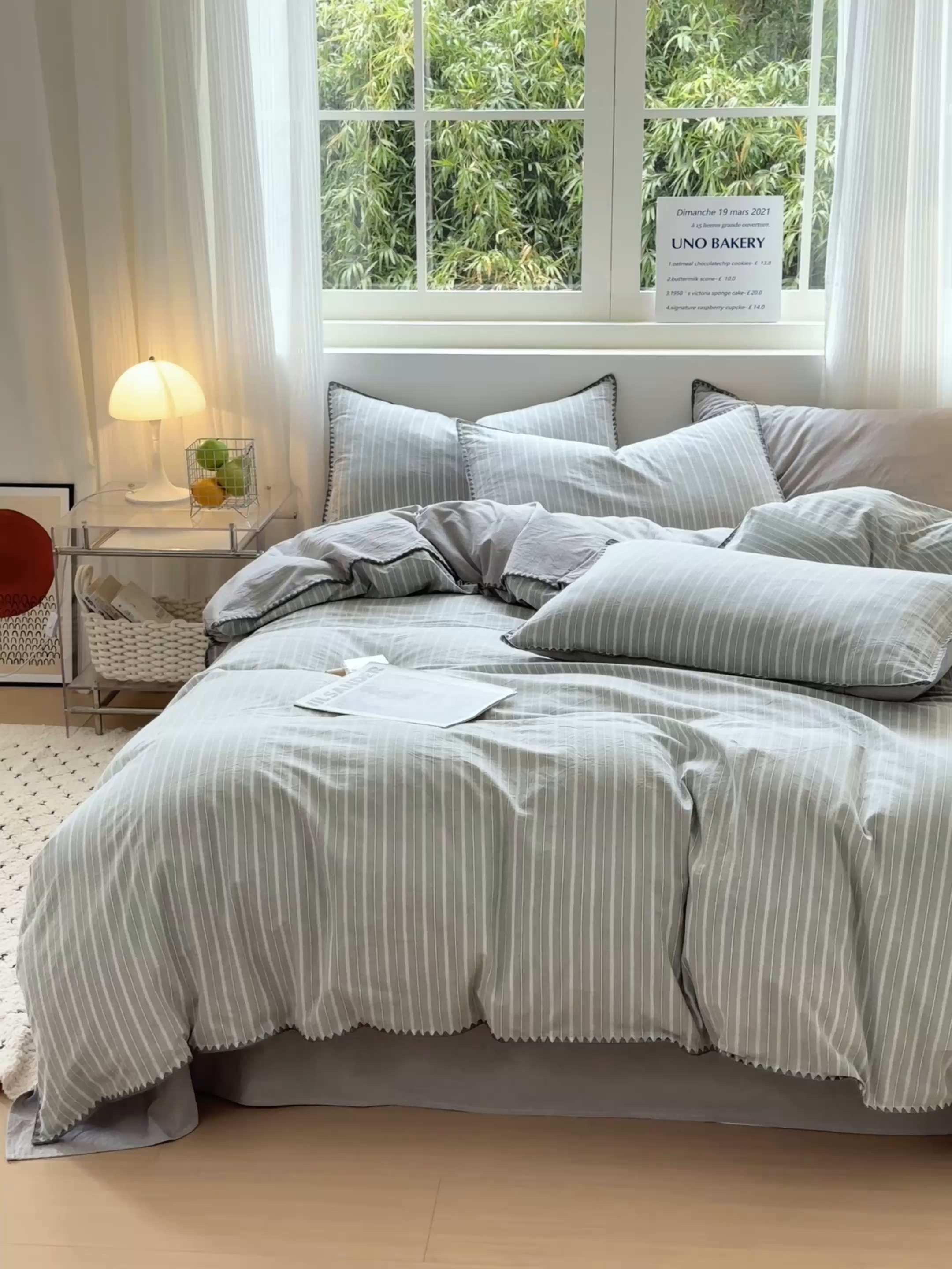 91家纺网 家纺一手货源 找家纺 （总）晚依家纺 2025新款A类全棉色织水洗棉被套单件格子条纹四件套学生宿舍被罩三件套定制定做