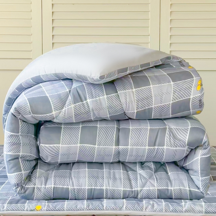 91家纺网 家纺一手货源 找家纺 简冠家纺 2025新款羽丝棉学生床垫床褥床护垫学生被芯冬被被子春秋被 蓝小格被芯