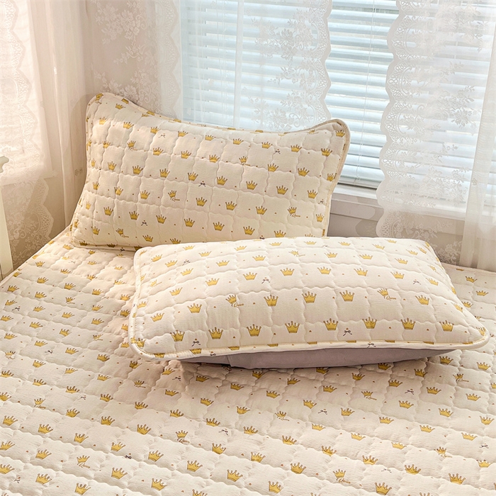 91家纺网 家纺一手货源 找家纺 （总）梦舒羽 2025新款云感双层纱夹棉枕套宿舍单人枕芯套一对装加厚枕头套