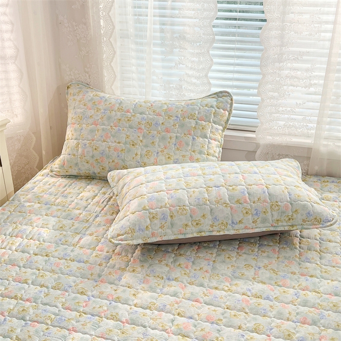 91家纺网 家纺一手货源 找家纺 （总）梦舒羽 2025新款云感双层纱夹棉枕套宿舍单人枕芯套一对装加厚枕头套